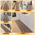 thumbnail image 2 of Ottomanson Kitchen Rug Set 2-Piece, Washable Non-Slip Mats for Kitchen, 24" x 31" + 31" x 60", Leopard Print Brown, 2 of 5