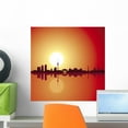 thumbnail image 1 of Berlin Skyline Sunset Wall Mural by Wallmonkeys Peel and Stick Graphic (18 in H x 18 in W) WM349457, 1 of 4