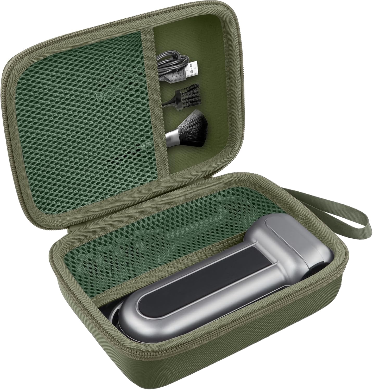Case for MF100 Electric Air Duster,Hard Storage ompatible with MF100 MF50 Compressed Air Duster and Accessories,Case Only (Military Green)