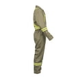 thumbnail image 5 of Flame Resistant FR High Visibility Hi Vis Coverall - 88% C/12% N (Large, Khaki), 5 of 8