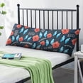 thumbnail image 2 of Garden Body Pillow Cover 20x54 - Floral Bee Artwork Long Pillow Case with Zipper - Soft Breathable Maternity Pillowcase - Full Body Pillow Protector - Aesthetic Bed Pillow Cover, 2 of 6