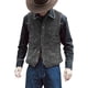 thumbnail image 1 of Traje de hombre, chaleco casual, chaleco con cuello en V, vestido formal informal ajustado para negocios, estilo retro, 1 of 6