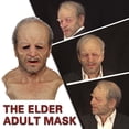 thumbnail image 3 of Gupgi Scary Full Head Mask Elder Mask Cosplay Props Halloween Latex Mask, 3 of 5