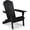 Black, variant on PEXMOR Folding Adirondack Chair Set of 4, Wood Accent Fire Pit Chair, Outdoor Patio Lounge