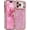 Pink, variant on REQO Case for iPhone 17,Glitter Crystal Diamond Rhinestones Sequin Shiny Bling Sparkly Glossy Luxury Electroplated Case,Aesthetic Cute Full Protection for iPhone 17