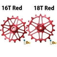thumbnail image 4 of Yimiti Dérailleur de Vélo à Roulement Céramique Roue Étroite Grand Poulie 16/18T, Rouge 18T, 4 of 9