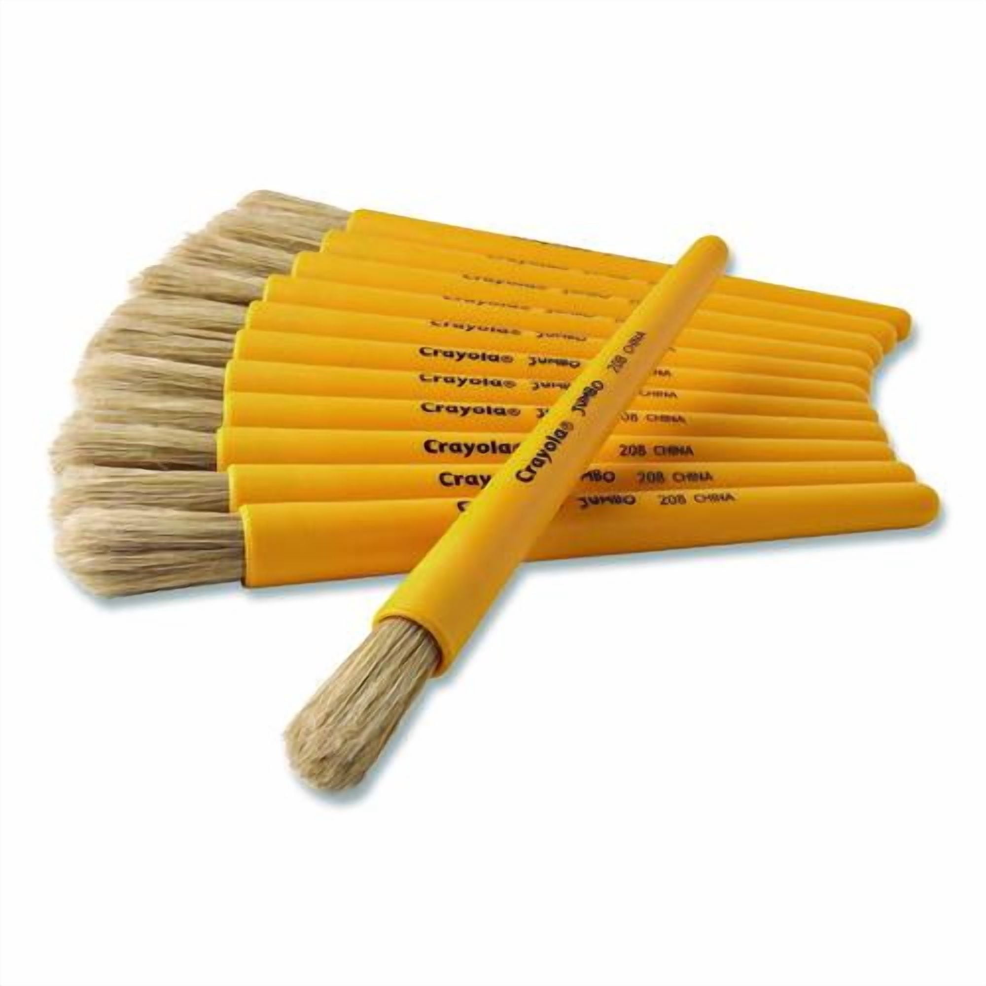 Art Brushes So Big, 7.63" Long, Natural Hair, 1.38" Round Brush | Bundle of 10