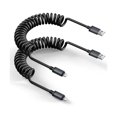 thumbnail image 1 of HAYAN 4-in-1 USB C Cable 100W 3FT Lightning Cable Fast Charging Flat Nylon Braided for iPhone iPad Charger Cord [480Mbps Data Sync] Multi Charge Cable Combo with Lightning/Type C/USB A Port, 1 of 1