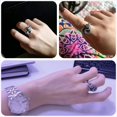thumbnail image 4 of GHSDFBB Snake Shaped Ring, 925 Sterling Silver Rattlesnake Circlet, Handmade Animal Hoop, 4 of 7