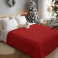 thumbnail image 3 of Red Watercolor Throw Blanket Flannel Fleece Throws, Modern Minimalist Style Lightweight Super Soft Warm Blankets for Couch Sofa Bed All Season Use, 40x50 in, 3 of 9