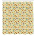 thumbnail image 3 of Ambesonne Acorn Shower Curtain, Hand Drawn Flower Doodle, 69"Wx84"L, Multicolor, 3 of 3