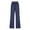 Dark Blue, variant on Womens Plus Size,Women Casual Solid Color Elastic Loose Pants Straight Wide Leg Trousers Pants
