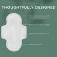 thumbnail image 3 of Veeda Natural Cotton Ultra-Thin Day Pads with Wings, Heavy Flow, Hypoallergenic, Unscented, Chlorine-Free – 42 Count, 3 of 7