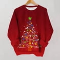thumbnail image 6 of Purcolt Women's Christmas Sweatshirt Casual Crew Neck Loose Fit Long Sleeve Pullover Tops Ladies Fall Fashion Comfort Sweaters Outfits, 6 of 7