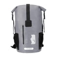 thumbnail image 2 of Mochila impermeable de 35 litros, bolsa seca de 11 x 20,4 pulgadas, diseño ergonómico de PVC. Gris, 2 of 9
