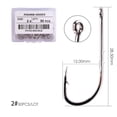 thumbnail image 1 of Alician 50 Pcs Hameçon de Pêche à Long Manche Droit Acier à Haute Teneur en Carbone Hameçon à Appâts Barbelés Tranchant Accessoires d'Appât de Pêche, 1 of 8