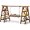 Dark Walnut, variant on Wooden Double 3 Tier Serving Tray Ladder Stand with Serving Platter Tray Party Food Display Set for Cake Snack Fruit Chips Bread Centerpieces(20 x 30 Inches,Dark Walnut)