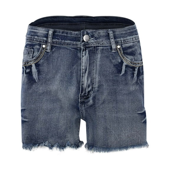 Womens Pants Summer Palazzo Harem Casual Beach Pant Shorts Denim High Waisted Vintage Embroidered Slim Fit with Hem Trousers Lightweight Vacation Pant
