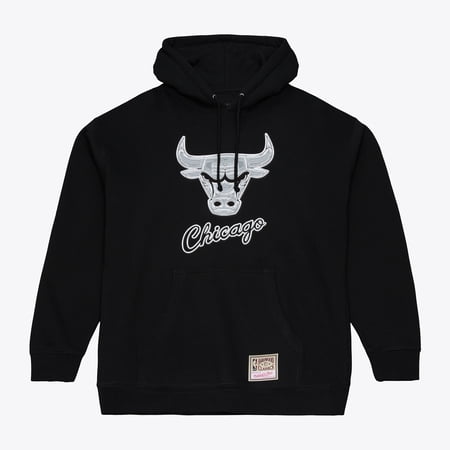 Men's Mitchell & Ness Black Chicago Bulls Chrome Hoodie
