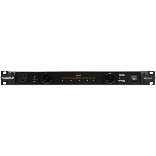 Acondicionador PL-PLUS C Furman 9 Entradas Posteriores 120V Montaje en Bastidor Negro