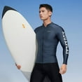 thumbnail image 2 of AquaPlay Men's Rash Guard Quick-Drying Full Zipper Surfing Diving Suits Swimwear Long Sleeve Suit Swimming Surf Clothing Beach Outdoor Sport, 2 of 7