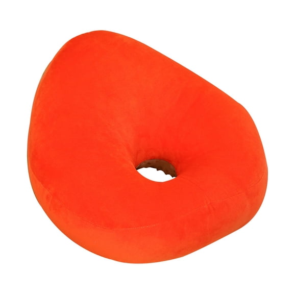 Cojín de asiento de moda, cómodo cojín portátil con base antideslizante y transpirable Naranja
