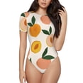 thumbnail image 2 of Picia Peach1 Womens One Piece Swimsuits Modest Tummy Control Bathing Suits Lace Up Slimming Swim Suit-Small, 2 of 9