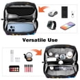thumbnail image 6 of Musical Note USB Organizer Oxford Cloth Waterproof Electronic Gadget Storage Bag 5.9x9.44x3.14 in Hard Drive Case Portable Small Box Cell Phone Charger Cord Organizer, 6 of 6