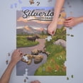 thumbnail image 3 of Silverton, Colorado, Moose and Mountain Stream at Sunset (1000 Piece Puzzle, Size 19x27, Challenging Jigsaw Puzzle for Adults and Family, Made in USA), 3 of 4