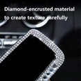 thumbnail image 4 of Rhinestone Car Mirror, Car Mirror With Crystal Diamond Rhinestone Women's Car Mirror, Car Interior (Silver), 4 of 5