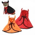 HMPEAIIY Pet Clothes for Cats for A Girl Pet Cape Cow Horn Shape Dog