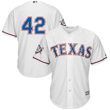 Texas Rangers Majestic 2019 Jackie Robinson Day Official Cool Base Jersey - (Best Oven Range 2019)