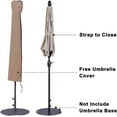thumbnail image 4 of Abba Patio 9ft Aluminum Outdoor Patio Umbrella w/ Tilt & Crank, Star Series-6 Ribs, Beige, 4 of 7