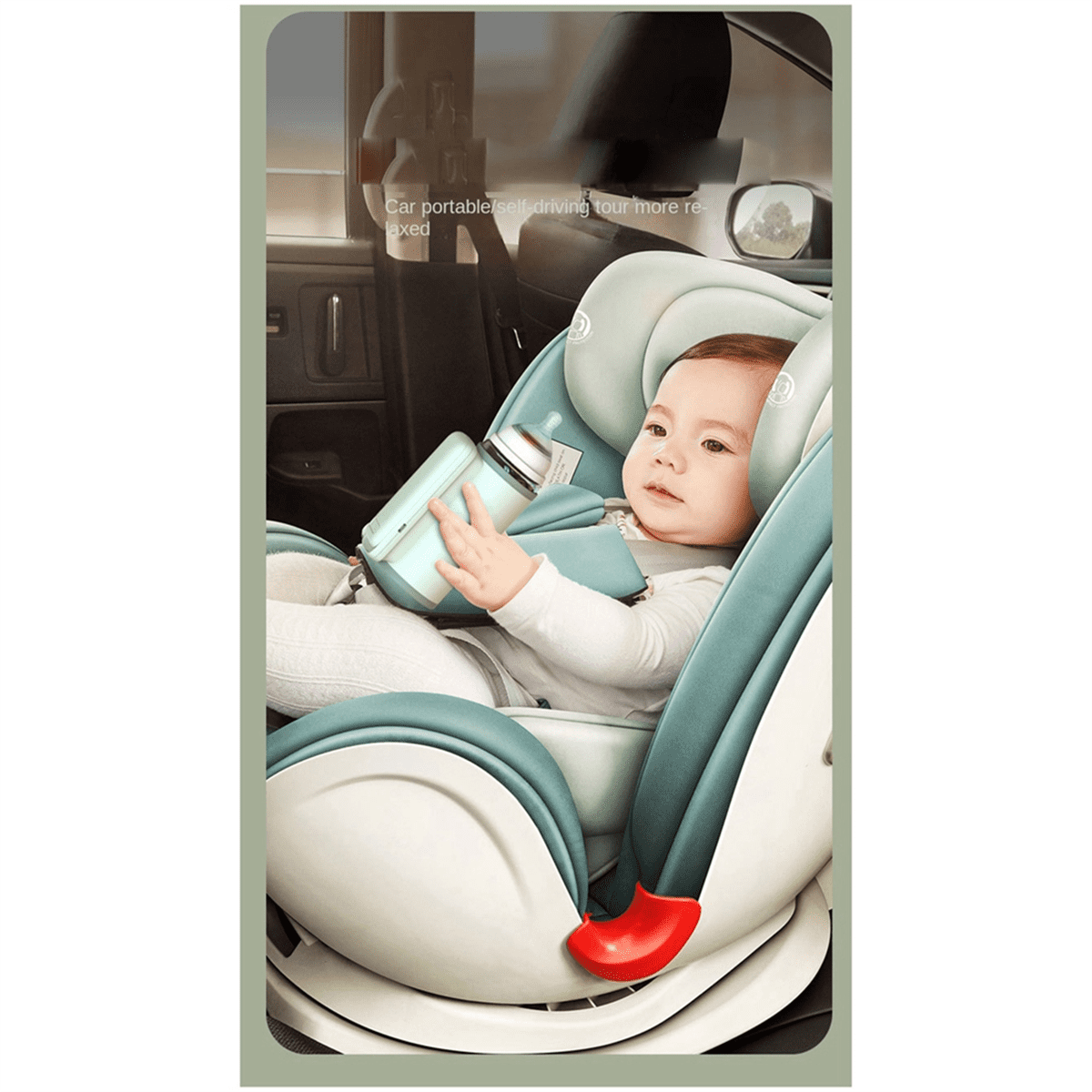 Bottle Heating Jacket 6Levels Adjustment Temperature Display Night Light Lighting Portable Baby Bottle Heater 6000Amh A