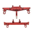 thumbnail image 5 of Almencla 2Pcs 1:12 Aluminum RC Front and Rear ,Replacement,Crawler Metal Parts DIY Accessories Upgrade Part for MN128 RC Trucks red, 5 of 8