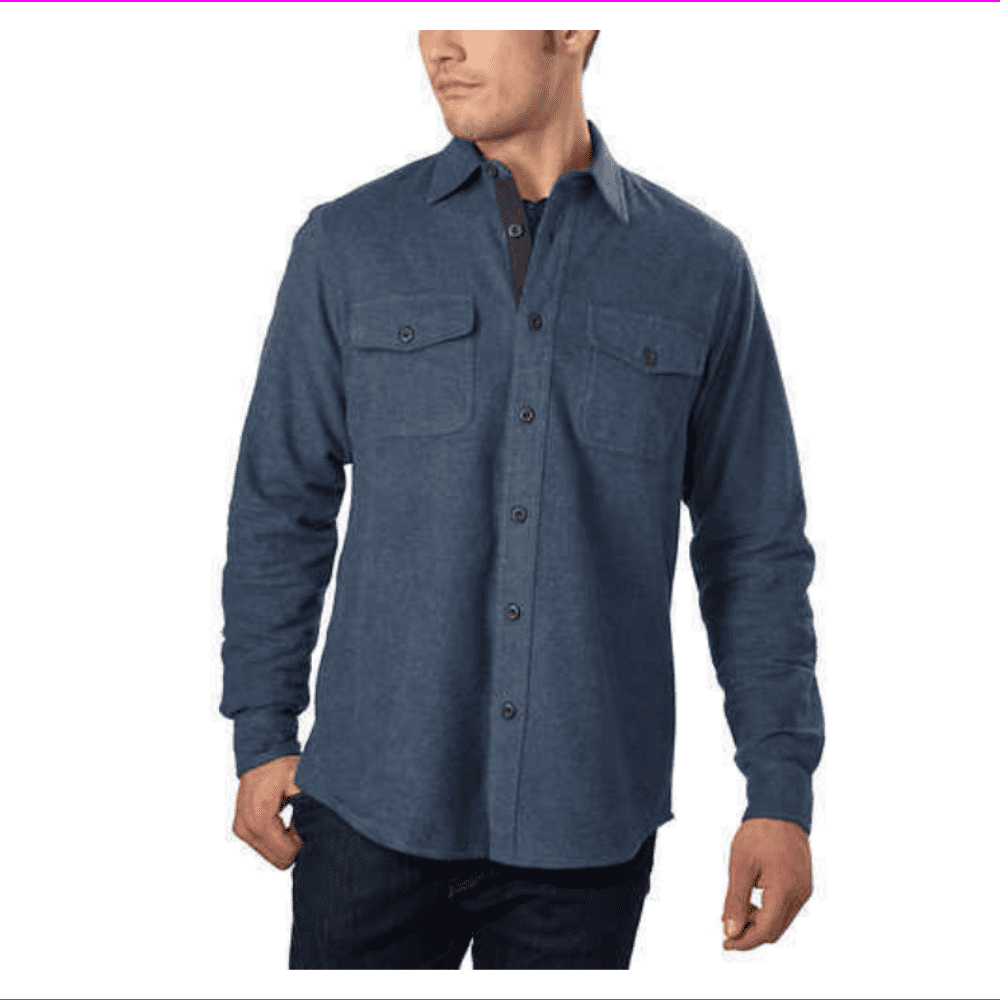 Grizzly Mountain Mens Shirt Comet Flannel Chamois Long Sleeves Soft 