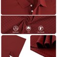 thumbnail image 6 of Fanshiluo Men's Checkered Print Short Sleeve Polo Shirt, Casual Collared Golf T-Shirt,Size:XXL,Big and Tall Men, 6 of 7