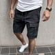 thumbnail image 1 of WILLBEST Pantalones Cortos para Hombre, Informales, Lisos, con Bolsillo Cargo, Ajustados, con Cordón, de Verano, 1 of 6