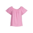 thumbnail image 5 of Time and Tru Women's Square Neck Top, Sizes XS-XXXL (Women's and Women's Plus), 5 of 5