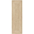 thumbnail image 3 of SAFAVIEH Natural Fiber Leo Geometric Braided Jute Area Rug, Natural/Ivory, 8' x 10', 3 of 9