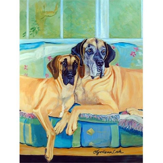 Carolines Treasures 7280CHF 28 x 40 In. Great Dane Flag Canvas- House Size