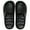 Black, variant on EVA Thick Sole Shower Slides Unisex Breathable Drainage Hole Sandals Summer Non-slip Home Slippers Pink 36
