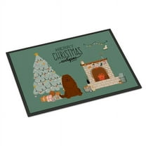 Carolines Treasures CK7613MAT 18 x 27 in. Caucasian Shepherd Dog Christmas Everyone Indoor or Outdoor Mat