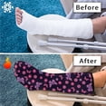 thumbnail image 7 of COEQINE Breast Cancer 2 Pieces Leg Cast Cover Butterfly Pink Ribbon Adult Cast Covers Soft Fabric Leg Plaster Sleeve Fashionable Leg Cast Cover Sock Gifts for Women Size S, 7 of 7