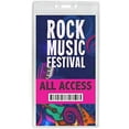 thumbnail image 4 of Bulk 100 Pack - 4 x 7 Extra Large Clear Vinyl Badge Holders - Heavy Duty Vertical Plastic Name Tag Sleeves for Pit Pass, Press Credential, Sports and Season Tickets by Specialist ID, 4 of 5