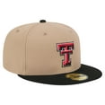 thumbnail image 3 of Men's New Era  Khaki Texas Tech Red Raiders Two-Tone 59FIFTY Fitted Hat, 3 of 5