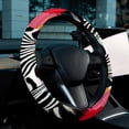 thumbnail image 6 of Zebra Car Wheel Covers Steering Wheel Covers Steering Wheel Cover 14.5 Inch Printing PVC Leather Auto Accessories, 6 of 6
