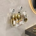 thumbnail image 1 of CaiYueKe Suction Cup Shower Caddy, No Drill Wall Mounted Storage Box, Heavy Duty Bathroom Organizer, Waterproof Hanging Shelves, Kitchen Counter Shelf, Clear Plastic Storage for Toiletries, 1 of 4