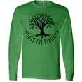 thumbnail image 3 of Inktastic Save the Planet Tree Design with Green Leaves Long Sleeve T-Shirt, 3 of 5