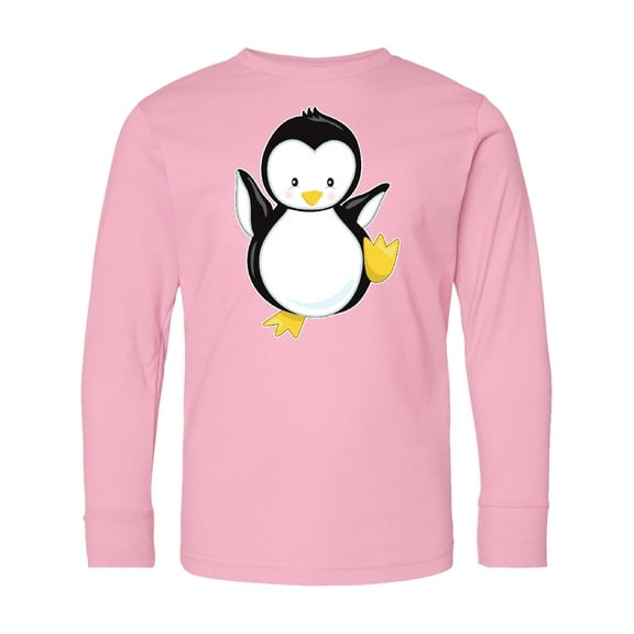 Inktastic Penguin Long Sleeve Youth T-Shirt